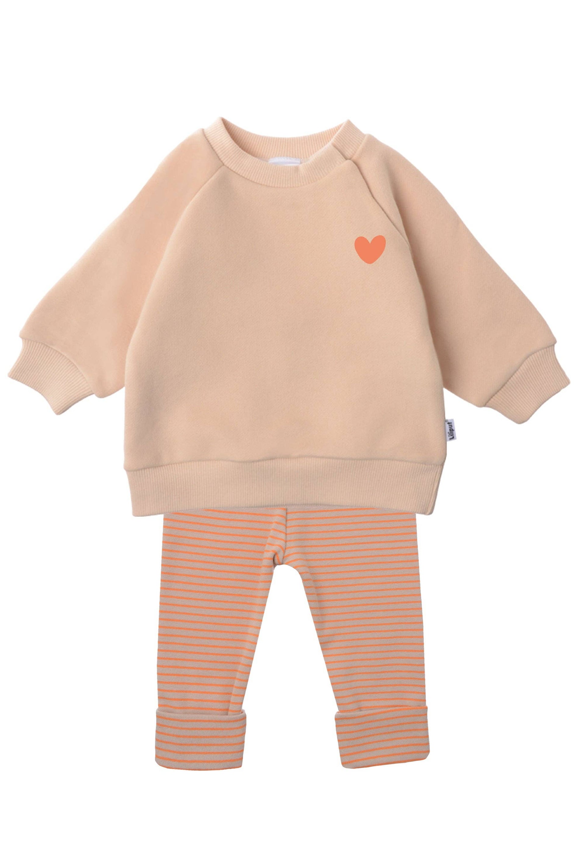 2-delige set met sweatshirt "Hart" en legging