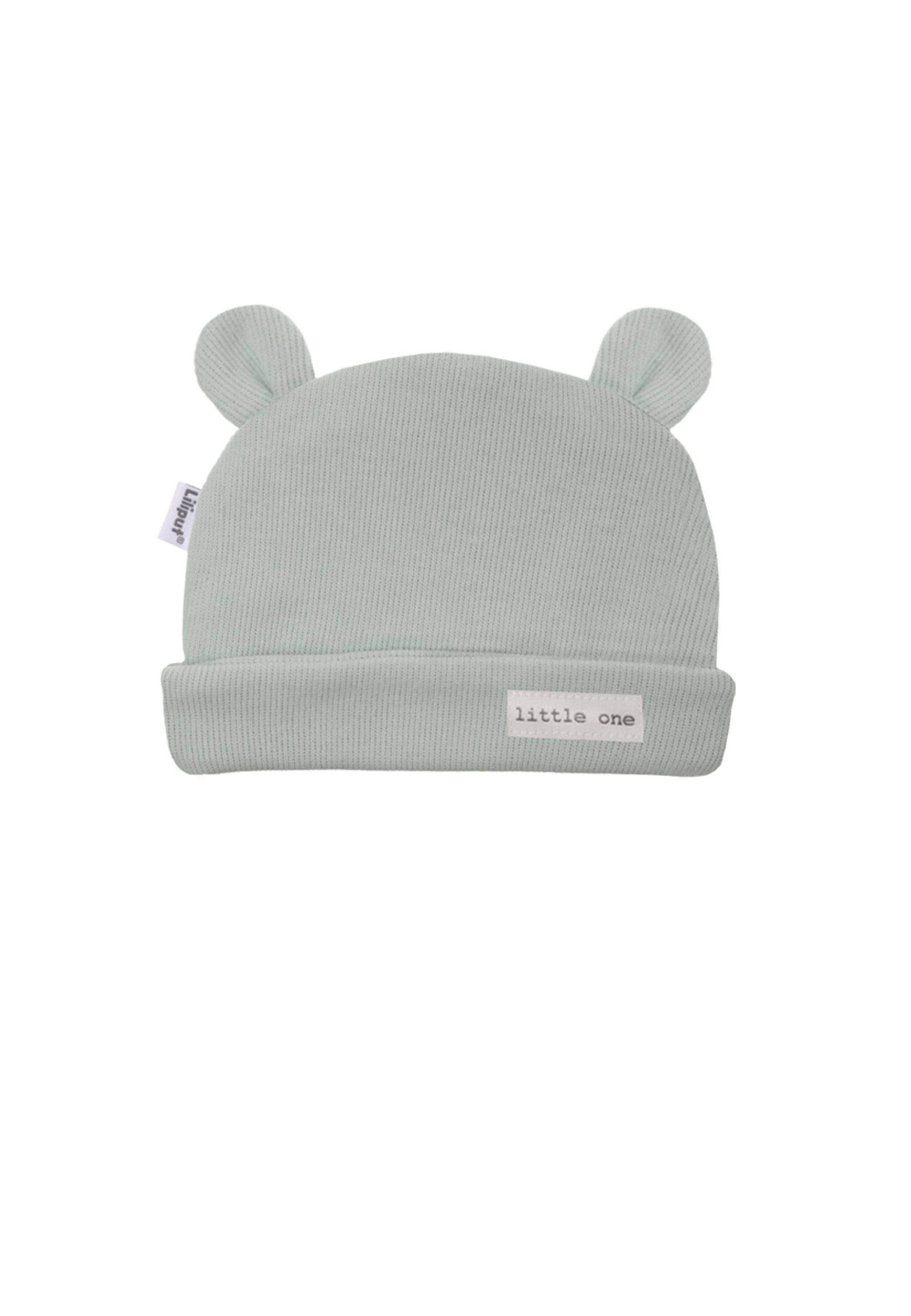 3-delig ribgebreid set in rietkleur